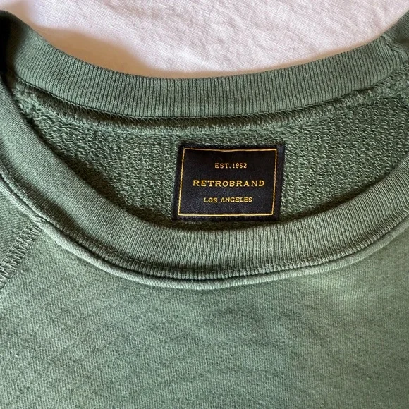 EUC Free People FP Retrobrand Los Angeles Banff Sweatshirt green - medium - Picture 6 of 10